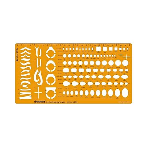 LINOGRAPH, Stencil - JEWELLERY DESIGN TEMPLATE. – OXFORD stationers