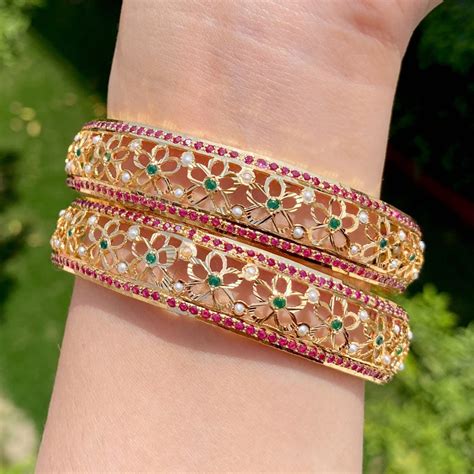 Bangles & Bracelets - Gold Plated Silver
