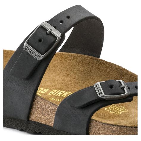 BIRKENSTOCK Mayari Oiled Leather Sandal - Black