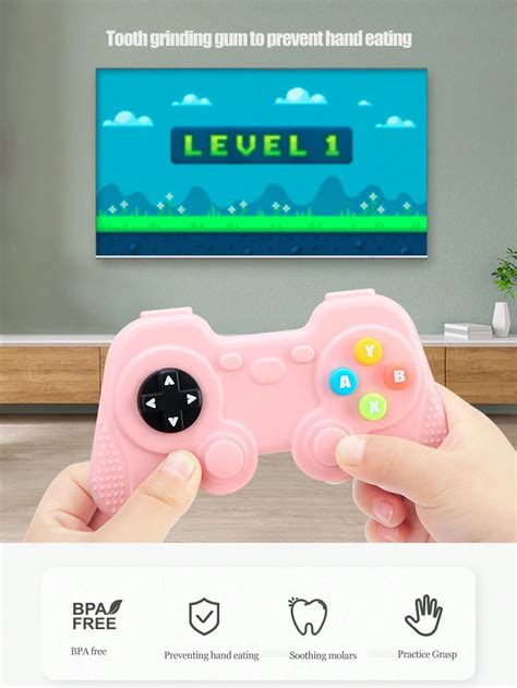 1pc Dental Glue Simulation Game Controller Bite Le Baby Silicone Tooth ...