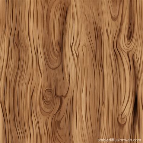 Wood Texture Cartoon Style