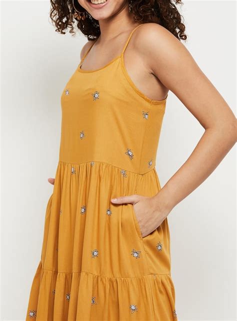 Buy Women Printed Tiered A-Line Dress Online at just Rs. 1199.0 ...