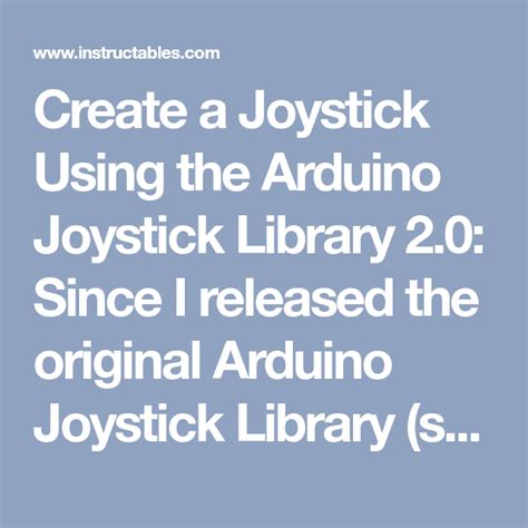 Arduino Joystick Library Install 的图像结果