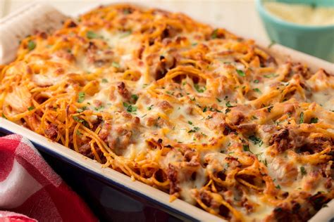 Baked Spaghetti With Italian Sausage And Ground Beef - Beef Poster