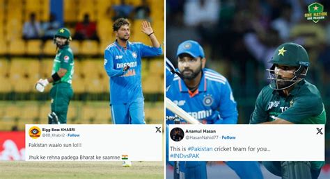"Jhuk ke rehna padega" - Fans troll Pakistan for losing to India by 228 ...