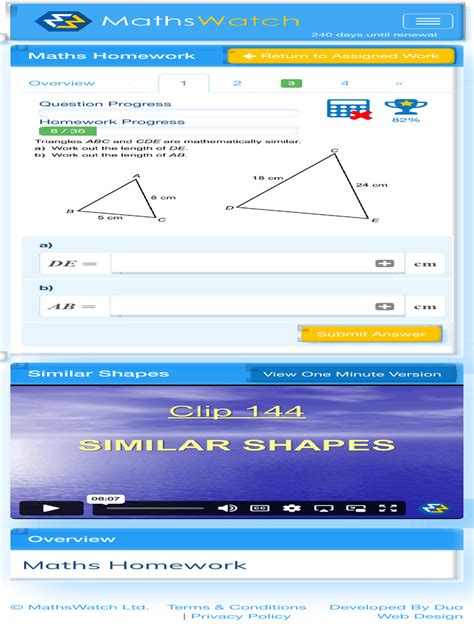 Image result for MathsWatch Answers Sheet