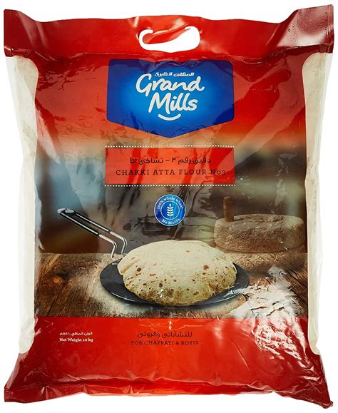 Buy Grand Mills Chakki Atta Whole Wheat Flour 10 Kg Online at ...