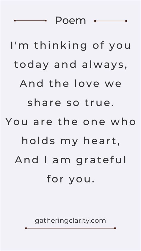 24 Inspirational Thinking Of You Poems - Brighten Someones Day ...