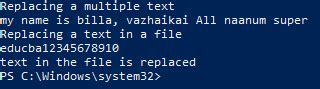 PowerShell Replace String 的图像结果