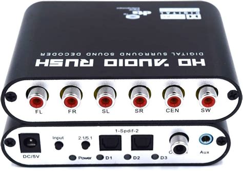 VOOCME 5.1 Channel HD Audio Rush, Digital Sound Decoder Converter ...