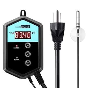VIVOHOME Digital Thermostat Controller for Seedling Heat Mat : Amazon ...