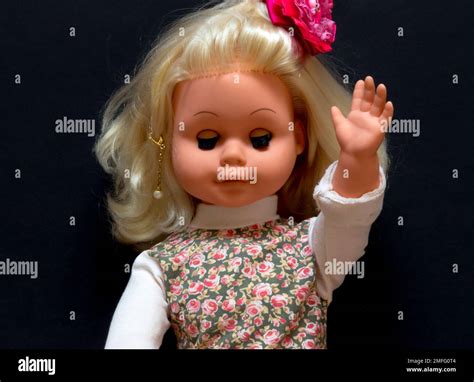 Miniaturpuppe, hergestellt in DDR. DDR ist das deutsche Akronym für ...