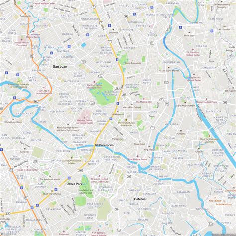 Manila Philippines Maps for: Streets, Hotels, Metro, Airports ...