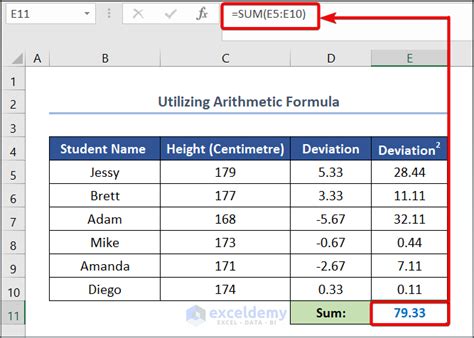 Image result for How to Compute Variance Excel