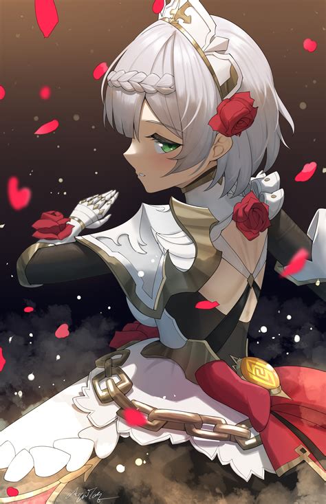 noelle (genshin impact) drawn by aquilar | Danbooru