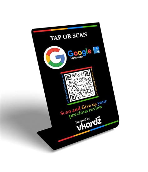Google review NFC Standee with Google review NFC Business Card combo ...