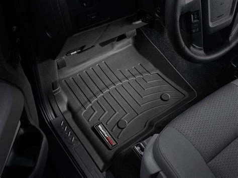 2009-2014 Ford F-150 WeatherTech 443341 Black Front FloorLiner