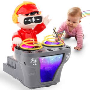 FIDDLERZ Musical Toys DJ Robot with LED Light Sound DJ Rock Boy Robot ...
