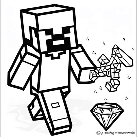 Minecraft Steve Coloring Pages - Free & Printable!