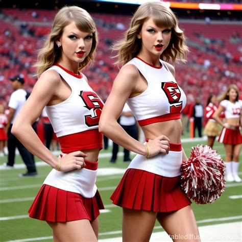 Taylor Swift as 49ers Cheerleader with Short Skirt | Stable Diffusion ...