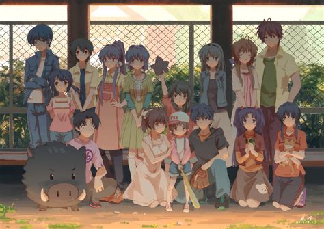 Clannad HD Anime Wallpaper: Heartfelt Moments Together by 小半みるく