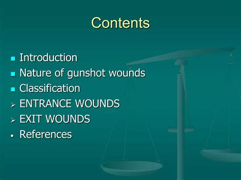 Classification of gunshot wounds | PPTX
