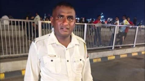 Traffic constable, who jumped into sea to rescue woman, is rewarded by ...