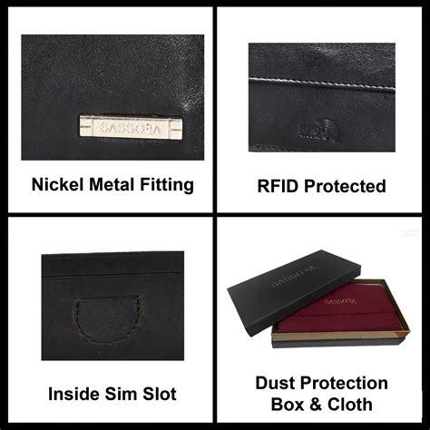 Sassora 100% Genuine Leather Large RFID Wallet For Men