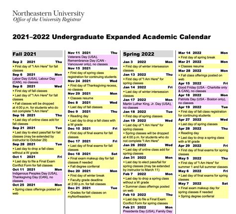 Petition · Change Back the Northeastern Calendar View - United States ...