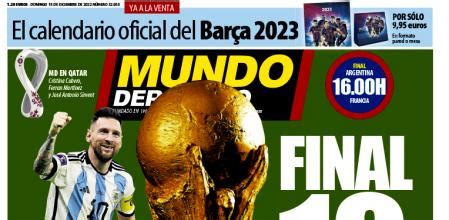 Portada de Mundo Deportivo del domingo 18 de diciembre de 2022