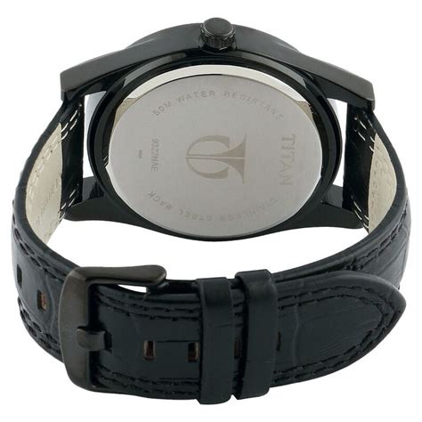 Buy Online Titan Quartz Multifunction Yellow Dial Leather Strap watch ...