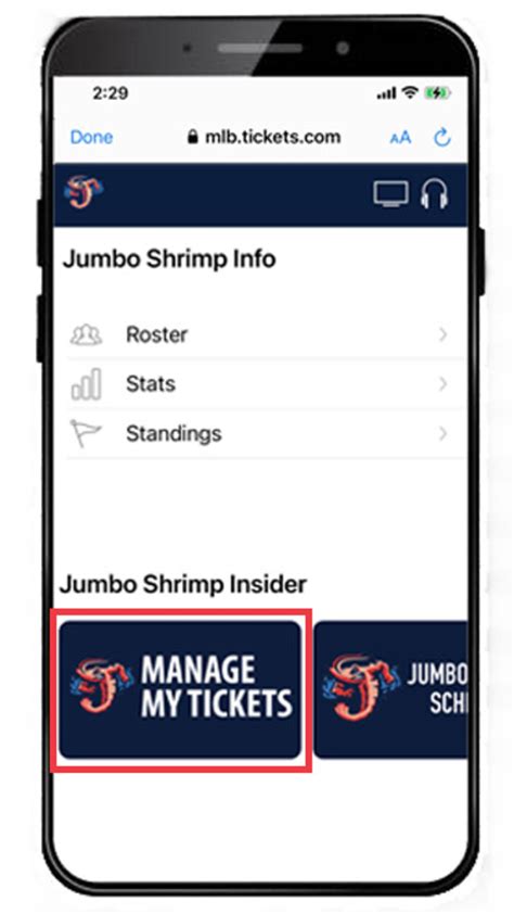 Jumbo Shrimp Digital Tickets 101 | Jumbo Shrimp