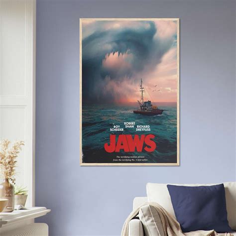 Jaws Movie Poster, Jaws Film Poster, Horror Movie Poster, Full-Size ...