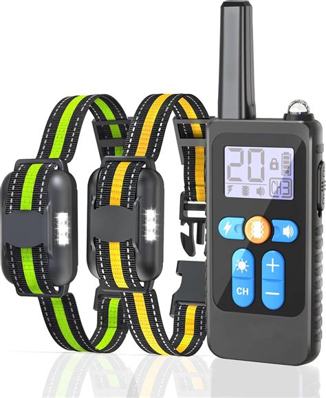 Amazon.com: Dog Shock Collar 2 Pack, Dog Training Collar with Remote ...