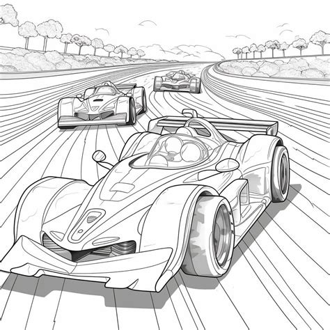 Race Car Coloring Sheets Free
