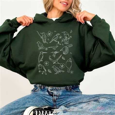 Birding Hoodie, Bird Watching Gifts, Birdwatcher Clothing, Nature Lover ...