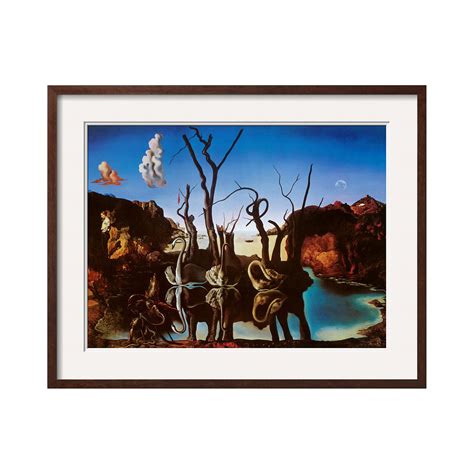Salvador Dalí // Swans Reflecting Elephants (Espresso Frame) - Salvador ...