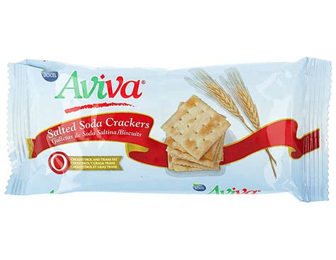 Aviva Saltines Soda Crackers Family Size - Individually Wrapped Fresh ...