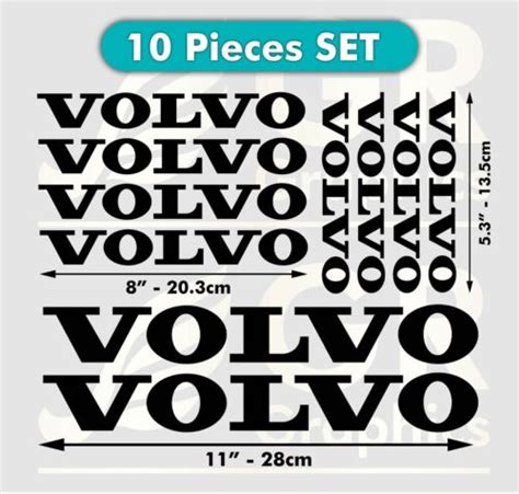 VOLVO Decal SET x10 Vinyl Sticker Sport Racing India | Ubuy