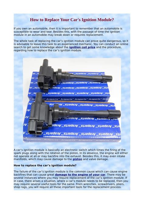 Image result for Rock Auto Parts Ignition Module