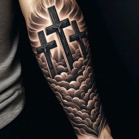56+ Stunning Cross Tattoos with Clouds: Ideas, Meanings, and Inspiration