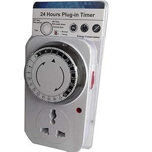 STORE77® 24 Hour Plug-in Mechanical Timer Automatic Power Off Smart ...