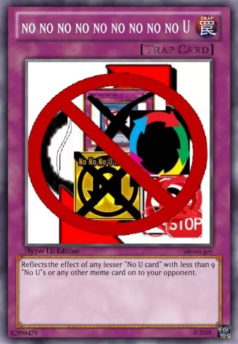 No U Card Meme | informationcross