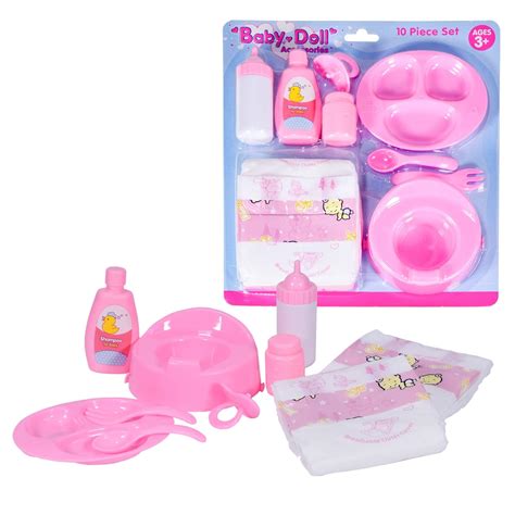 KandyToys Baby Doll Feeding & Changing Accessories Playset | Baby Doll ...