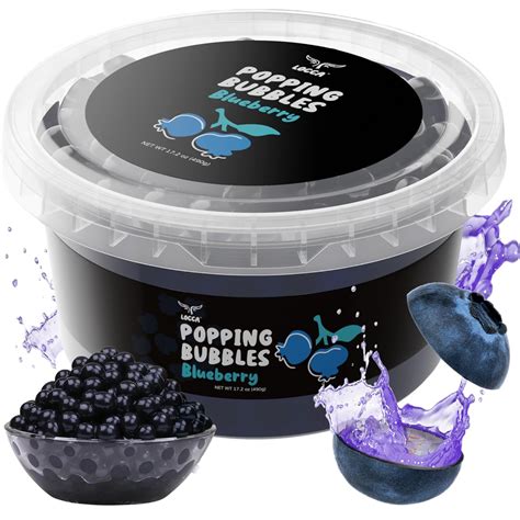 LOCCA Blueberry Popping Boba Pearls, Premium Boba Popping India | Ubuy