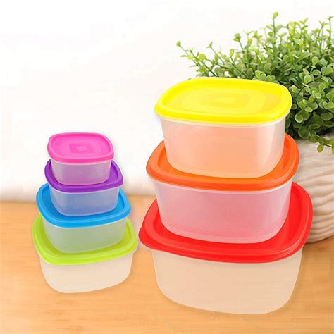 Buy Kurtzy Kitchen Fridge Food Storage Box Container Organizer with Lid ...