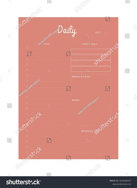 Simple Printable Daily Plan 的图像结果