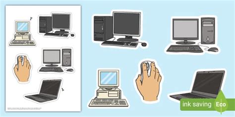 Computer Clip Art Cut-Outs (teacher made) - Twinkl