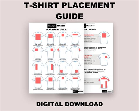 T-Shirt Logo Placement Guide at Cecila Whitworth blog