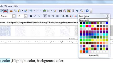 Image result for How to Add Background in OpenOffice Text